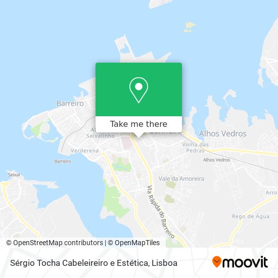 Sérgio Tocha Cabeleireiro e Estética mapa
