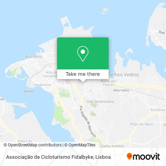 Associação de Cicloturismo Fidalbyke map