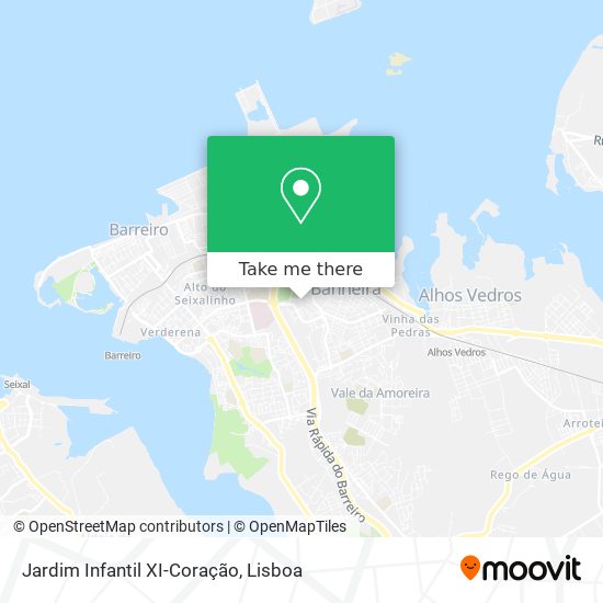 Jardim Infantil XI-Coração map