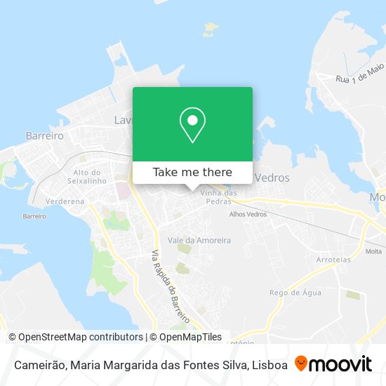 Cameirão, Maria Margarida das Fontes Silva mapa