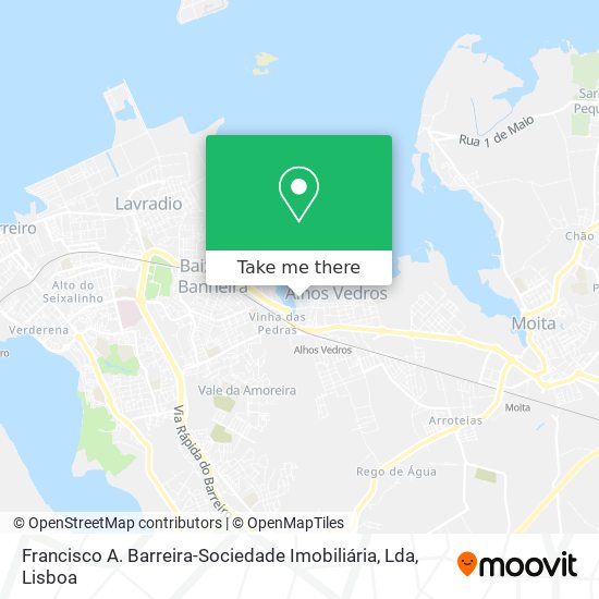 Francisco A. Barreira-Sociedade Imobiliária, Lda map