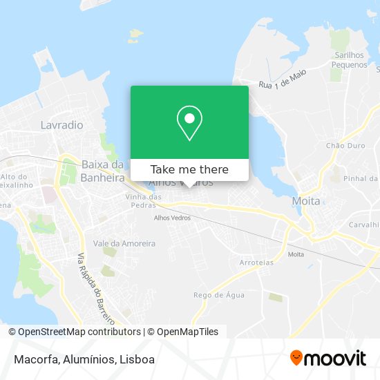 Macorfa, Alumínios map