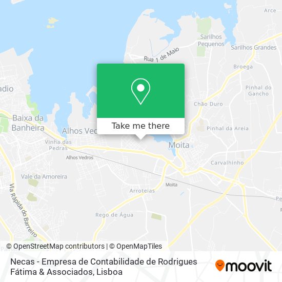 Necas - Empresa de Contabilidade de Rodrigues Fátima & Associados map
