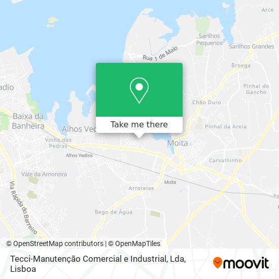 Tecci-Manutenção Comercial e Industrial, Lda mapa