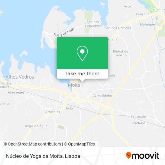 Núcleo de Yoga da Moita map