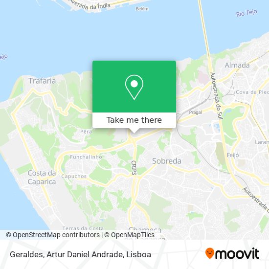 Geraldes, Artur Daniel Andrade mapa