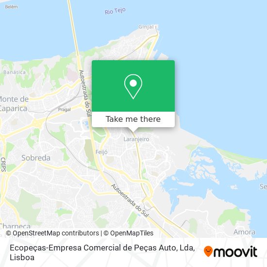 Ecopeças-Empresa Comercial de Peças Auto, Lda mapa