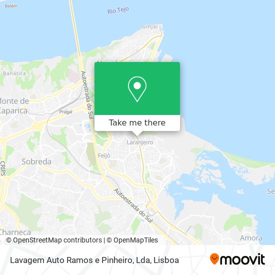 Lavagem Auto Ramos e Pinheiro, Lda map