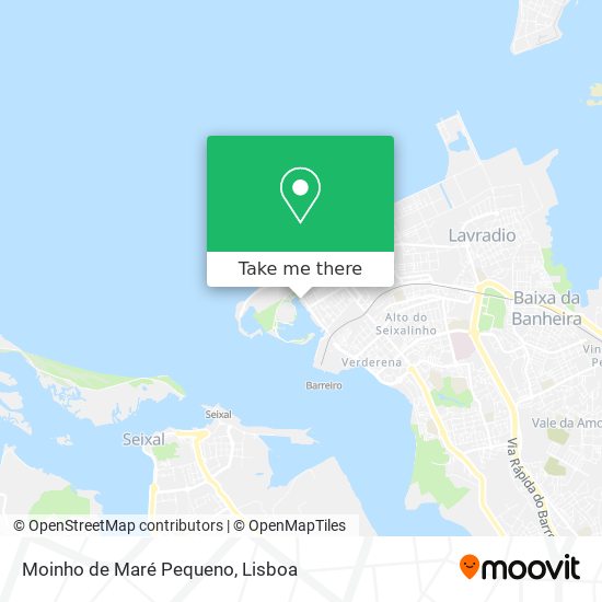 Moinho de Maré Pequeno map