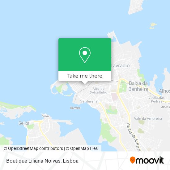 Boutique Liliana Noivas map