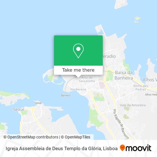 Igreja Assembleia de Deus Templo da Glória map