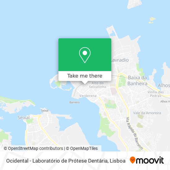 Ocidental - Laboratório de Prótese Dentária mapa