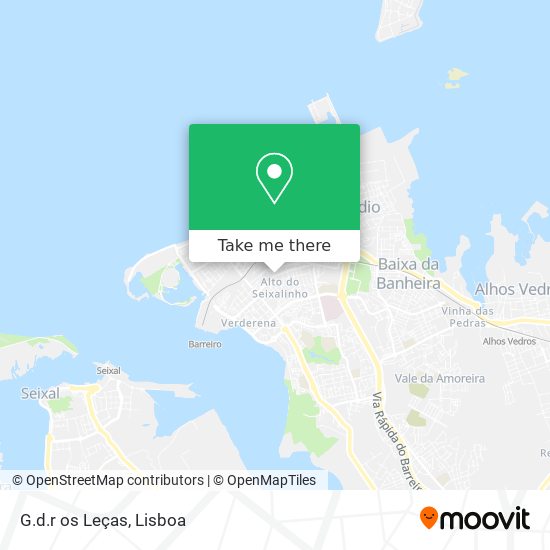 G.d.r os Leças mapa