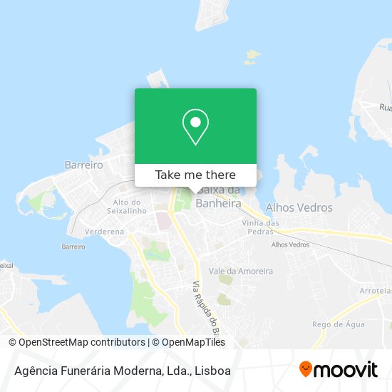 Agência Funerária Moderna, Lda. mapa