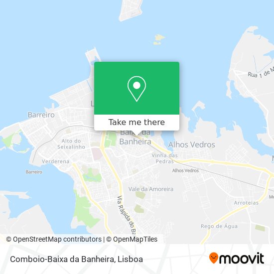 Comboio-Baixa da Banheira map