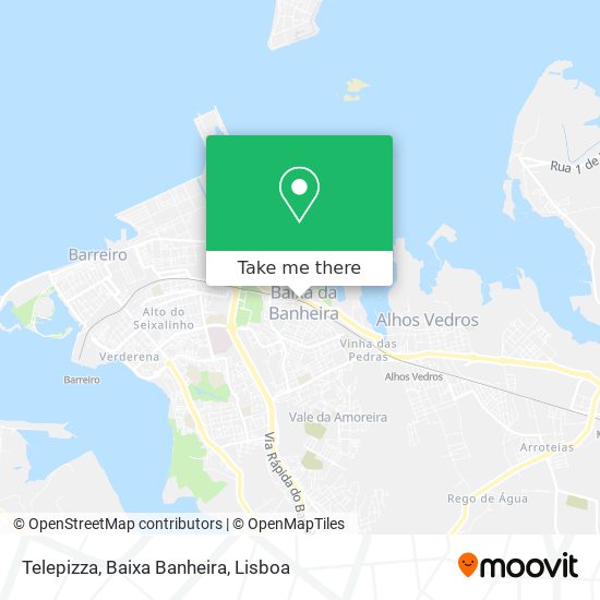 Telepizza, Baixa Banheira map