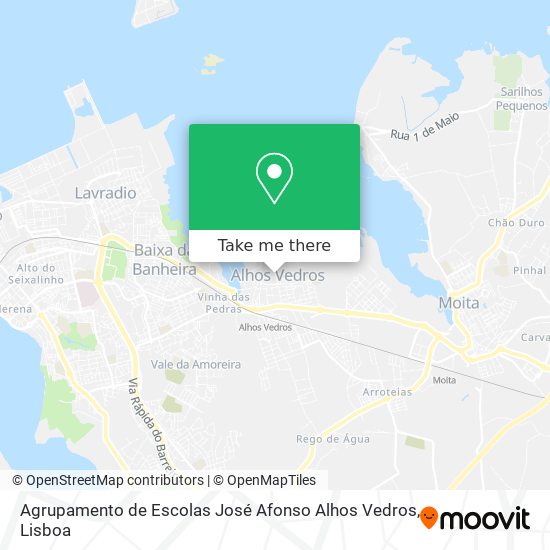 Agrupamento de Escolas José Afonso Alhos Vedros map