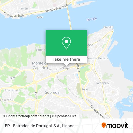 EP - Estradas de Portugal, S.A. mapa