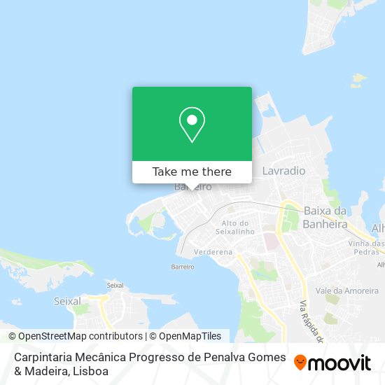 Carpintaria Mecânica Progresso de Penalva Gomes & Madeira map