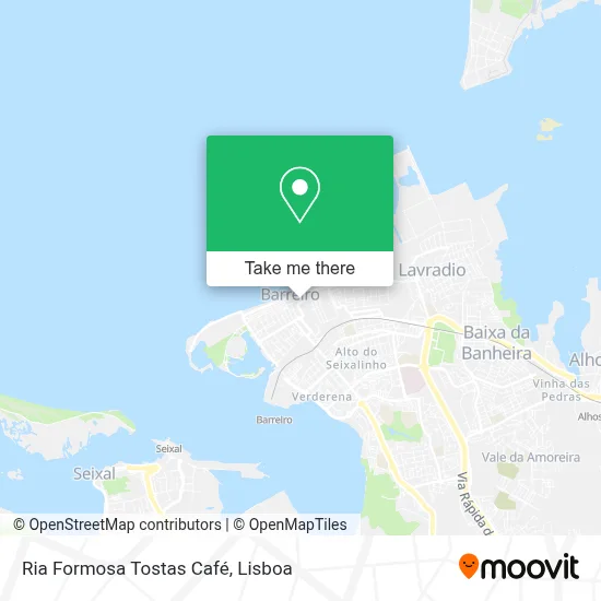 Ria Formosa Tostas Café map
