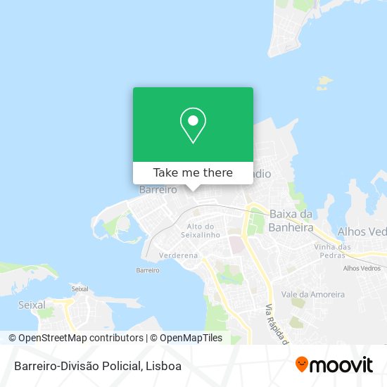 Barreiro-Divisão Policial mapa