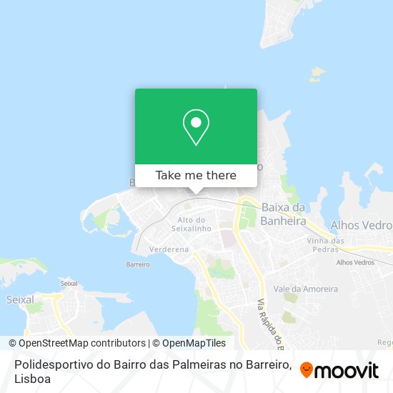 Polidesportivo do Bairro das Palmeiras no Barreiro map