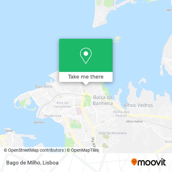 Bago de Milho mapa