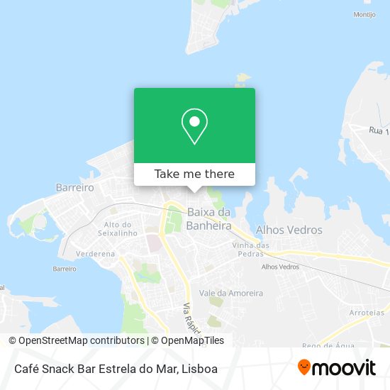 Café Snack Bar Estrela do Mar map