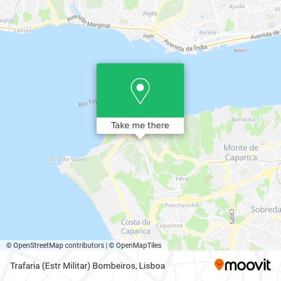 Trafaria (Estr Militar) Bombeiros map
