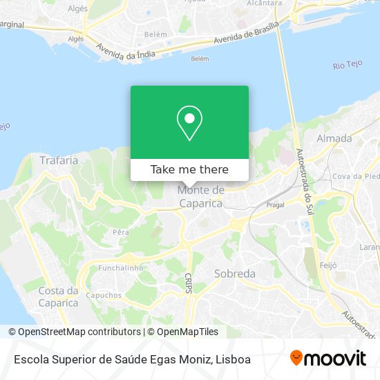 Escola Superior de Saúde Egas Moniz map