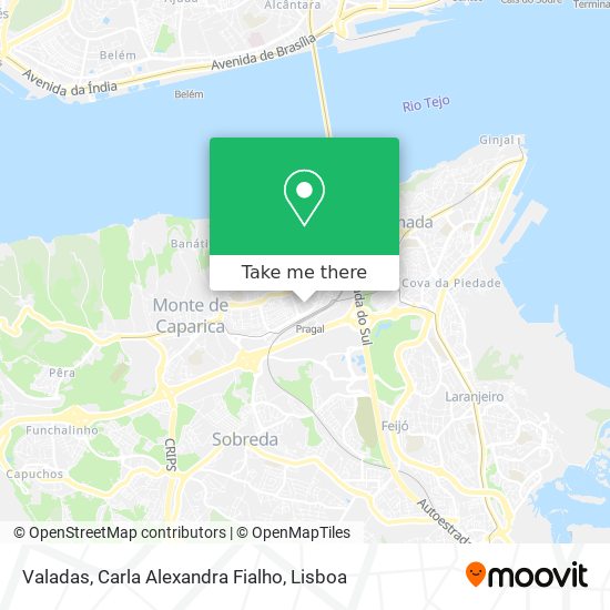 Valadas, Carla Alexandra Fialho map