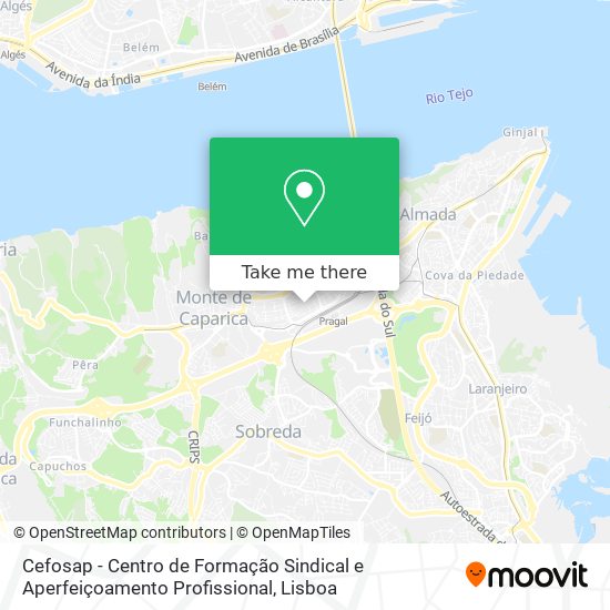 Cefosap - Centro de Formação Sindical e Aperfeiçoamento Profissional mapa