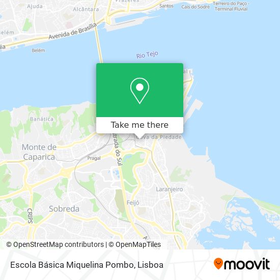 Escola Básica Miquelina Pombo mapa