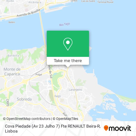 Cova Piedade (Av 23 Julho 7) Fte RENAULT Beira-R map