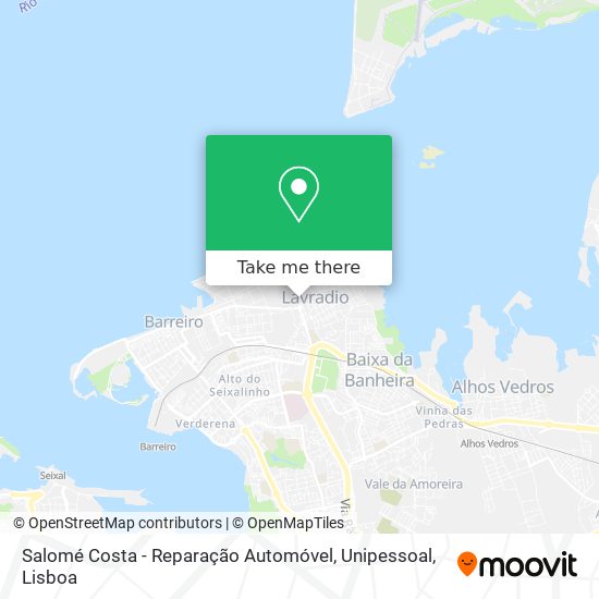 Salomé Costa - Reparação Automóvel, Unipessoal map