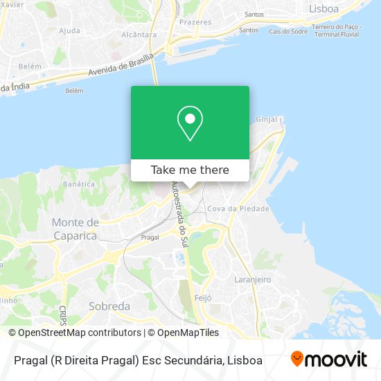 Pragal (R Direita Pragal) Esc Secundária map