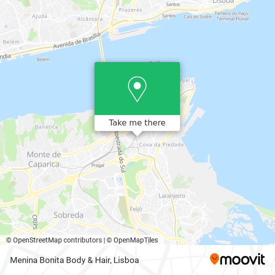 Menina Bonita Body & Hair mapa