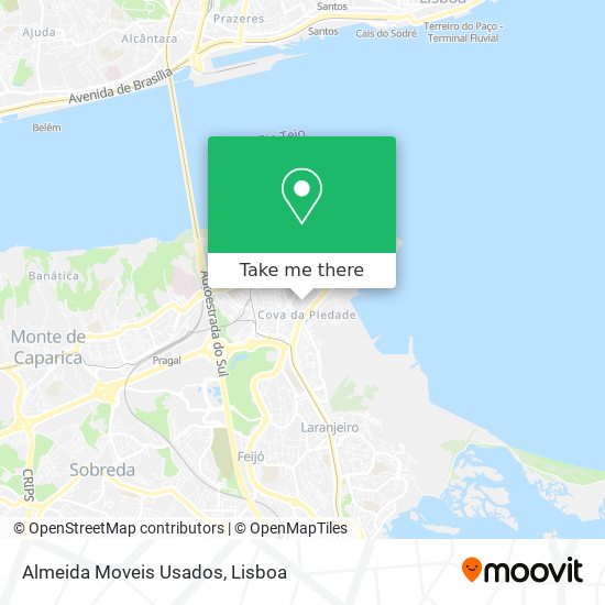 Almeida Moveis Usados map