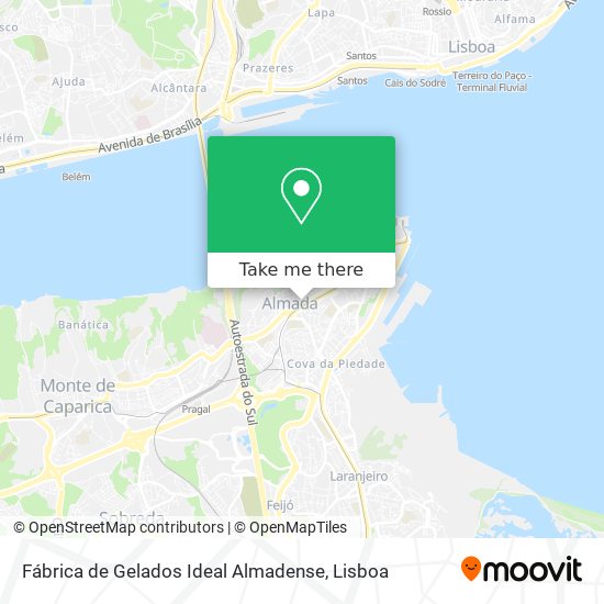 Fábrica de Gelados Ideal Almadense map