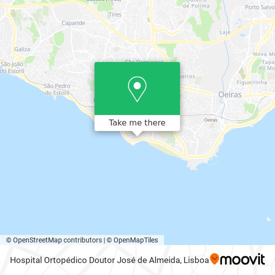 Hospital Ortopédico Doutor José de Almeida map