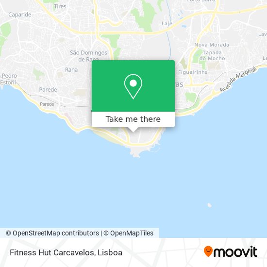 Fitness Hut Carcavelos mapa