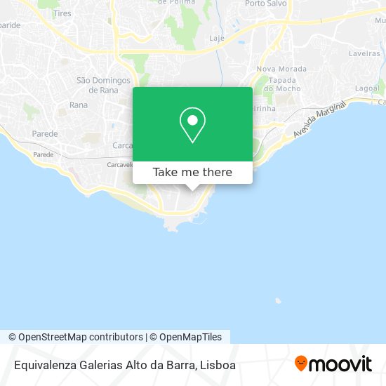 Equivalenza Galerias Alto da Barra map