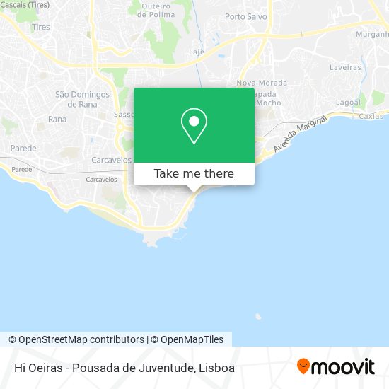 Hi Oeiras - Pousada de Juventude mapa