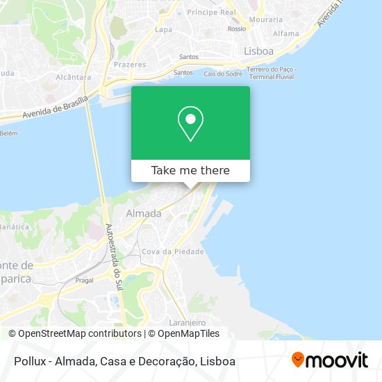 Pollux - Almada, Casa e Decoração map