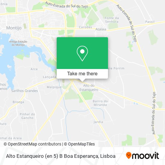 Alto Estanqueiro (en 5) B Boa Esperança map