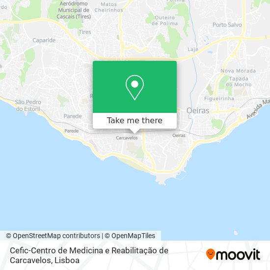 Cefic-Centro de Medicina e Reabilitação de Carcavelos map