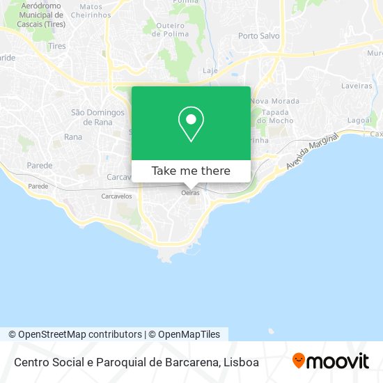Centro Social e Paroquial de Barcarena map