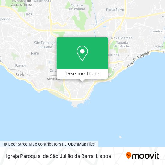 Igreja Paroquial de São Julião da Barra map