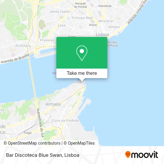 Bar Discoteca Blue Swan map