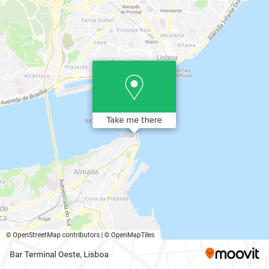 Bar Terminal Oeste mapa